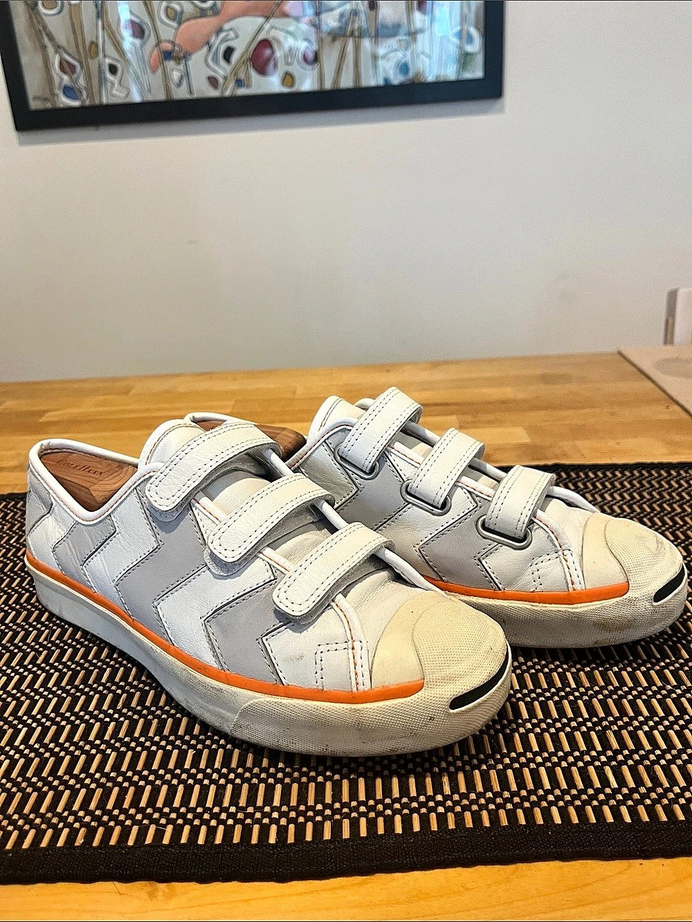 Converse Jack Purcell x Koché Sneakers White & Orange US 10.5